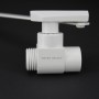 Male-Female Matte White Valve